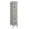 Salsbury Industries 2 Tier Vented Locker, 12"Wx66"Hx18"D, 2 Door, Gray, Unassembled 72158GY-U - alternate 1